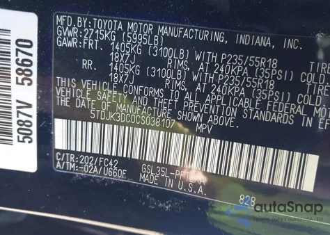 2001 Toyota Sienna Le from USA, damaged, VIN 4T3ZF13C21U348946